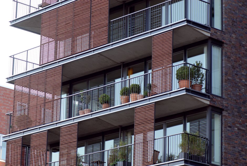 Лоджия на фасаде