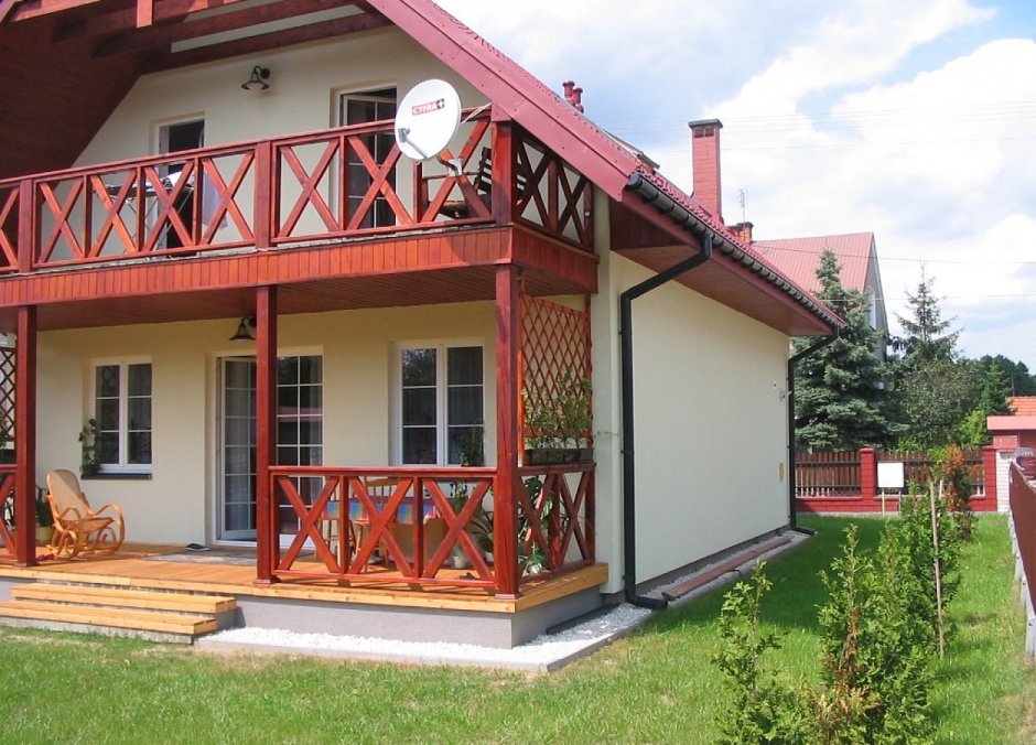 Веранда с балконом