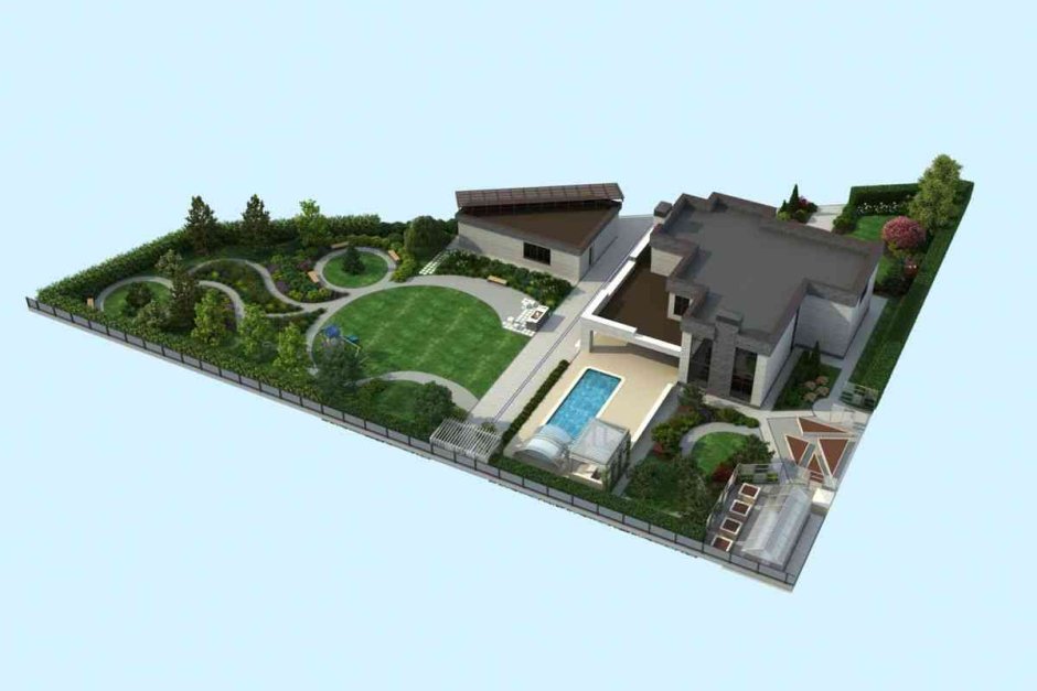 Проект треугольного участка