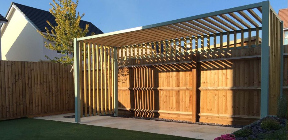 Забор пергола