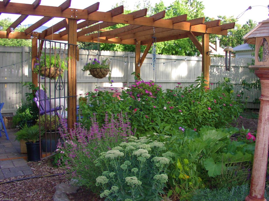 Пергола вокруг огорода