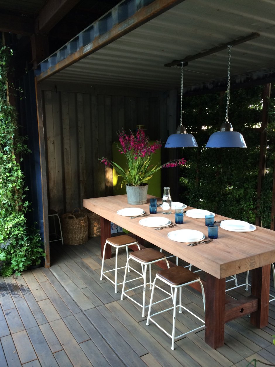 Беседка из контейнера