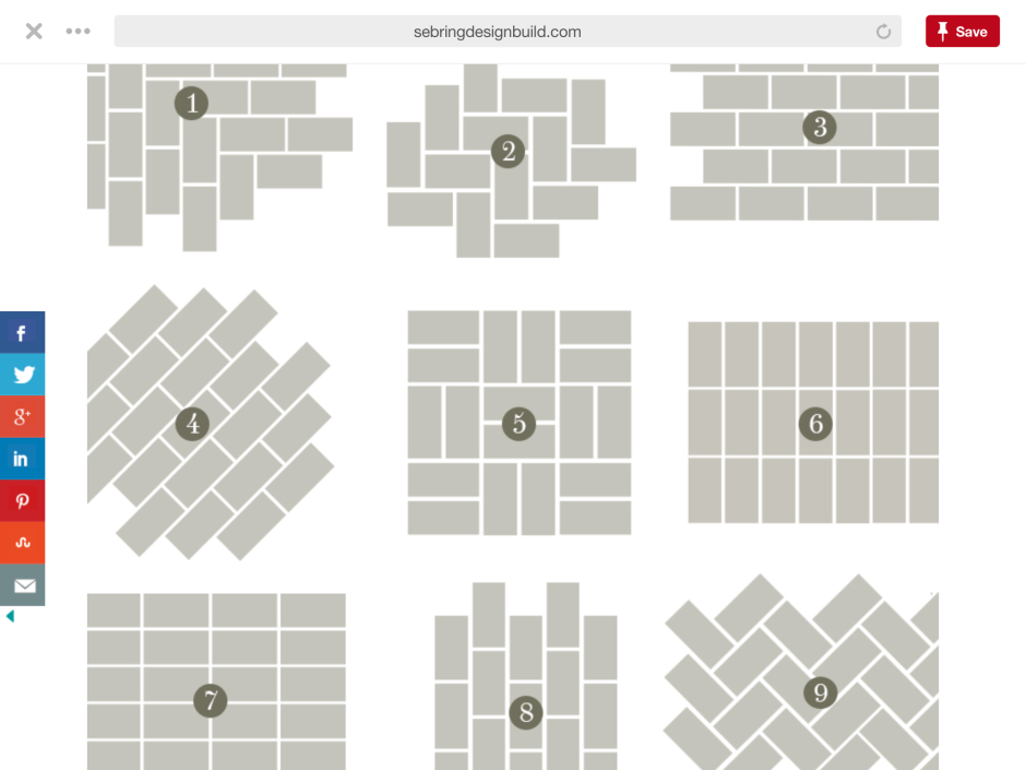 Раскладка плитки 10 GCR G KL 0005-1