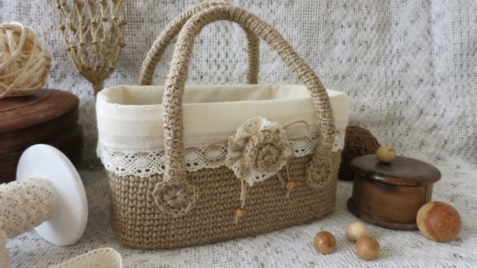 Корзинка из Мешковины