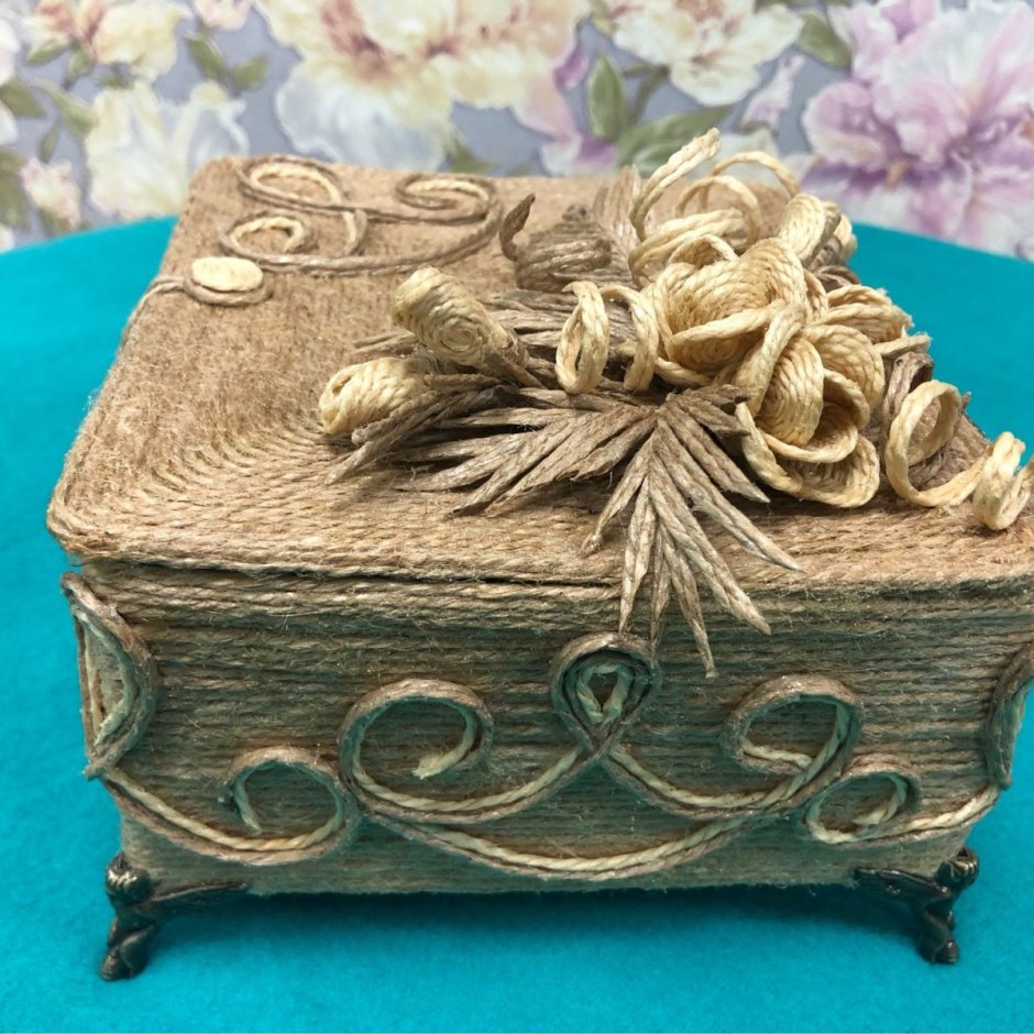 Шкатулки из джута