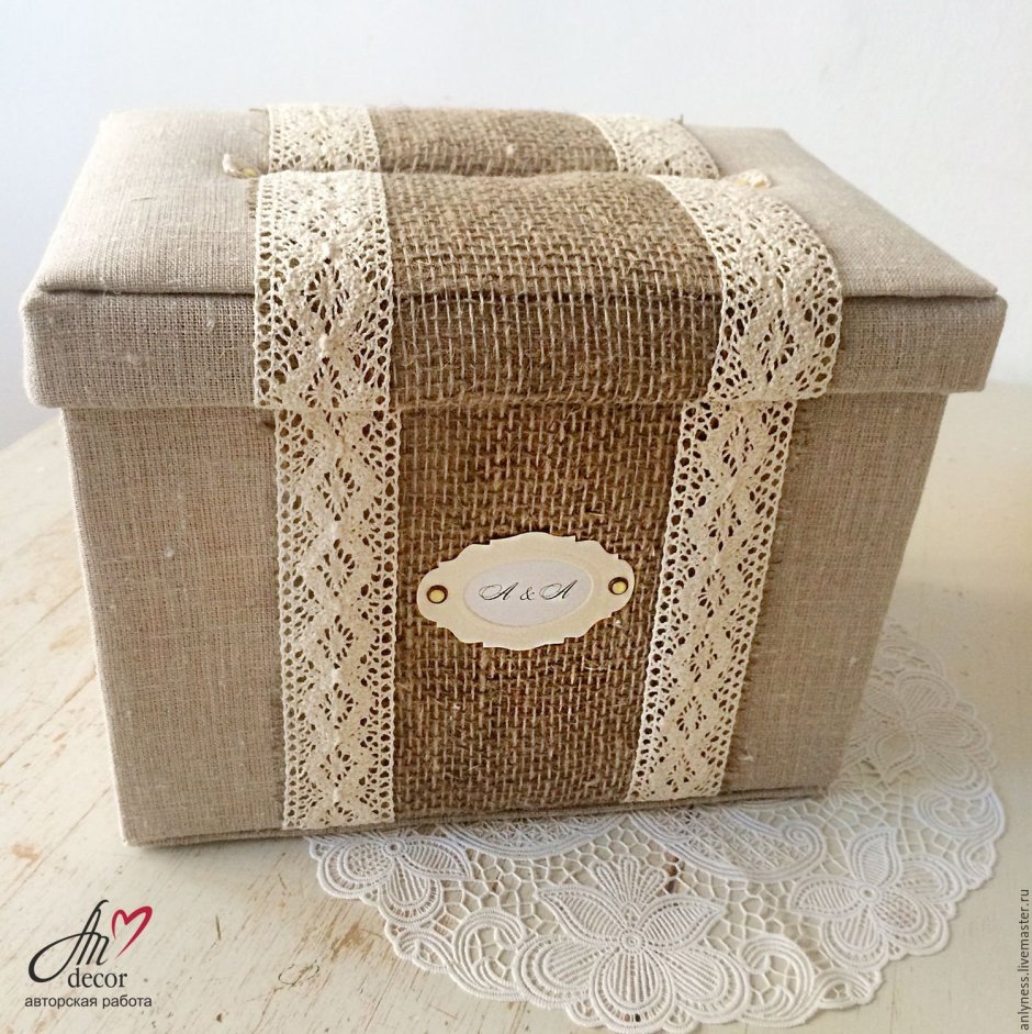 Свадебная казна в стиле рустик