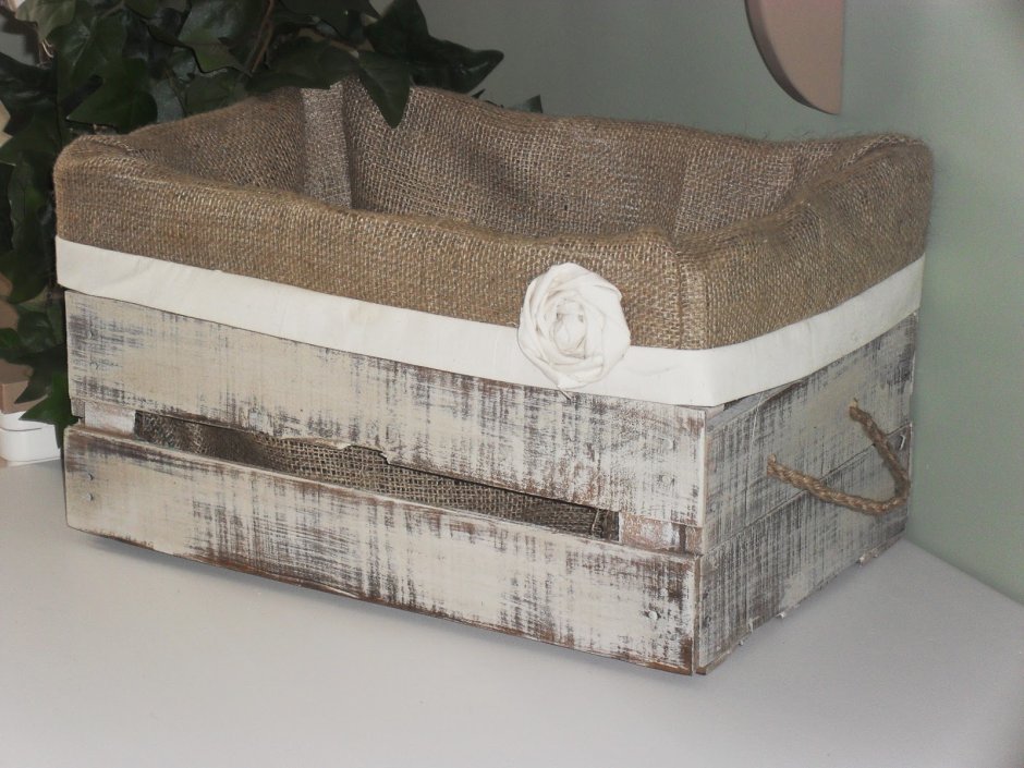 Декорируем коробки для хранения