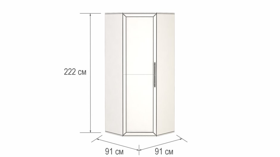 Шкаф угловой Нео-1