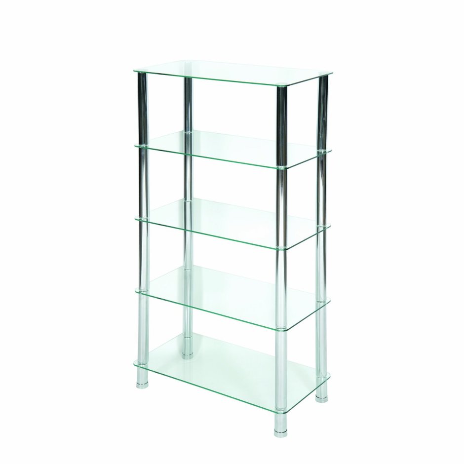 Стеллаж стеклянный металлический для растений