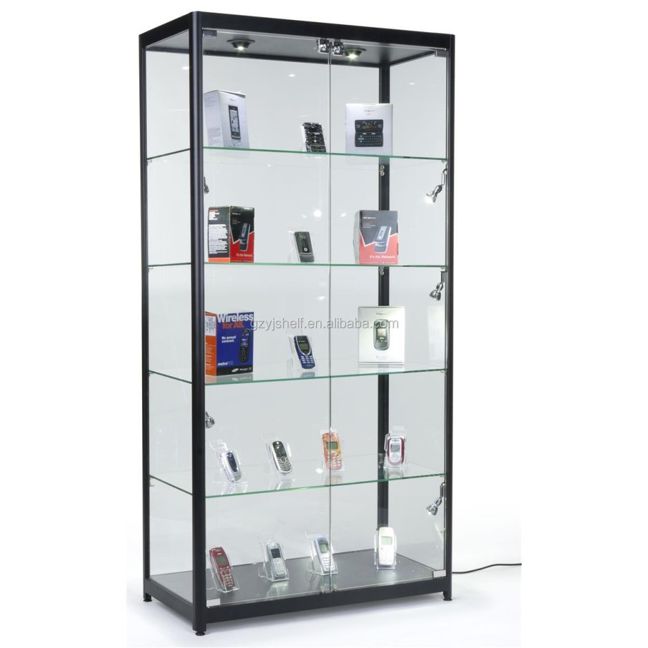 Стеклянный стеллаж