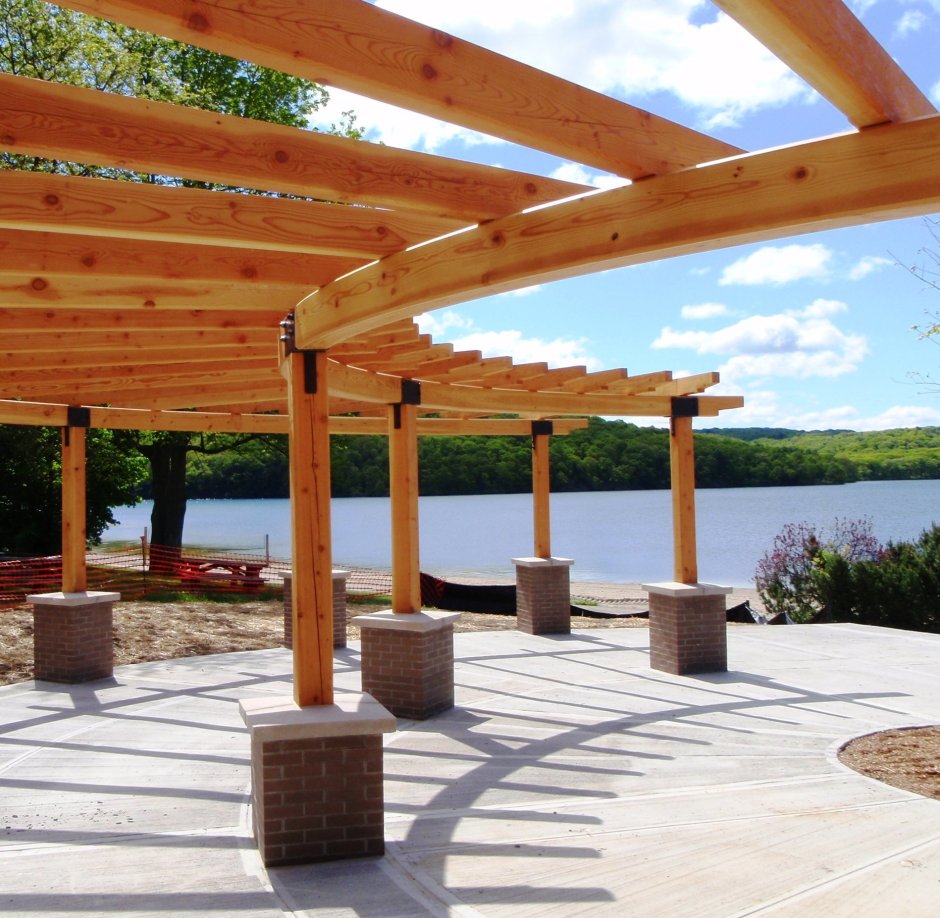 Timber frame Beam Pavilion