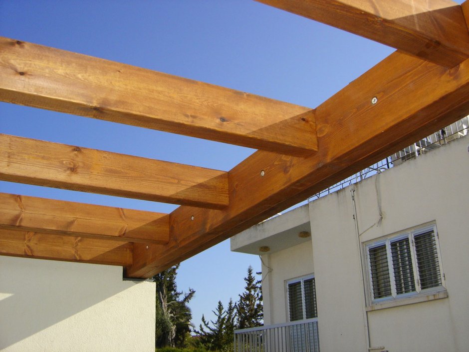 Деревянные балочные навесы