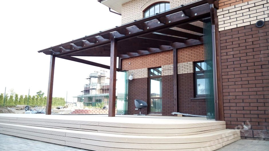 Навес к дому