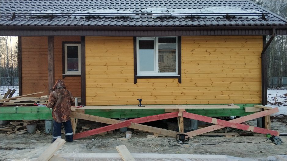 Пристрой к дому каркасный утепленный