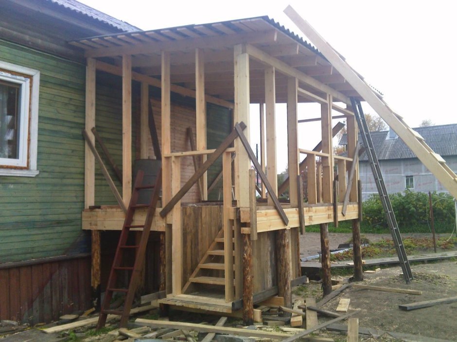 Каркас веранды