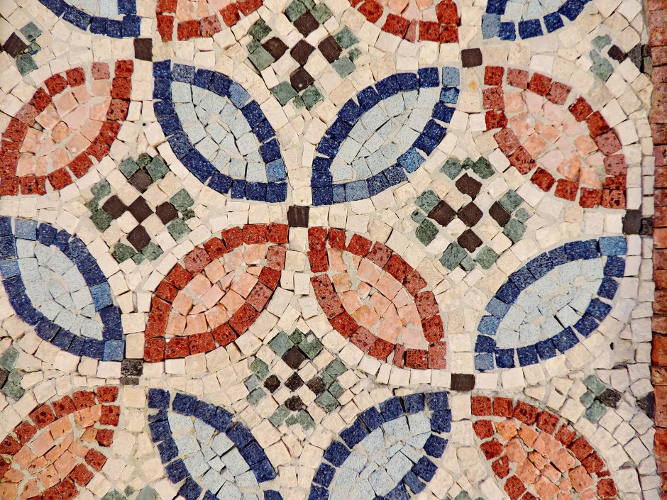 Плитка напольная мозаика