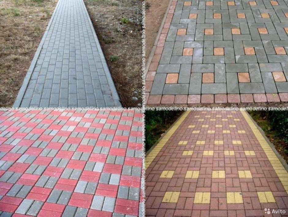 Варианты укладки брусчатки