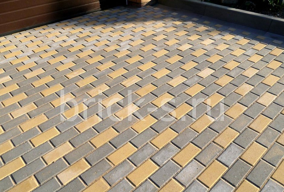 Раскладка тротуарной плитки