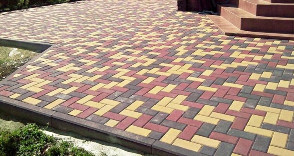 Укладка брусчатки 100х200