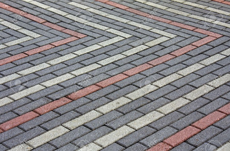 Плитка тротуарная 200х100х60 укладка