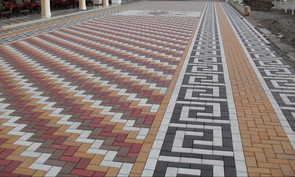 Укладка брусчатки