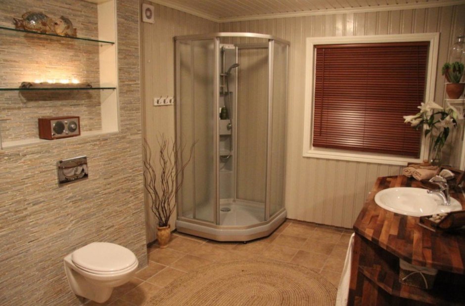 Душевая комната в стиле Прованс