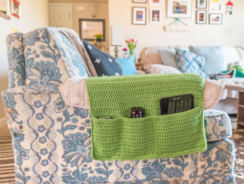 Макраме карман для расчесок