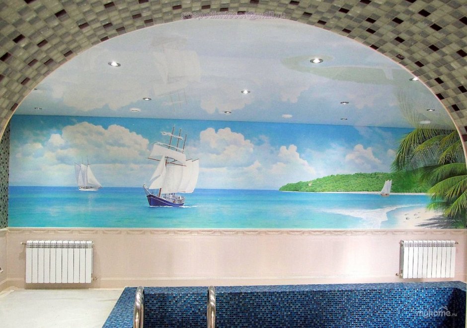 Панно для бассейна на стену