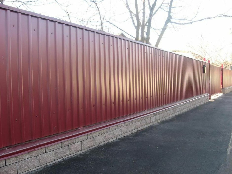 Забор из профлиста 3005