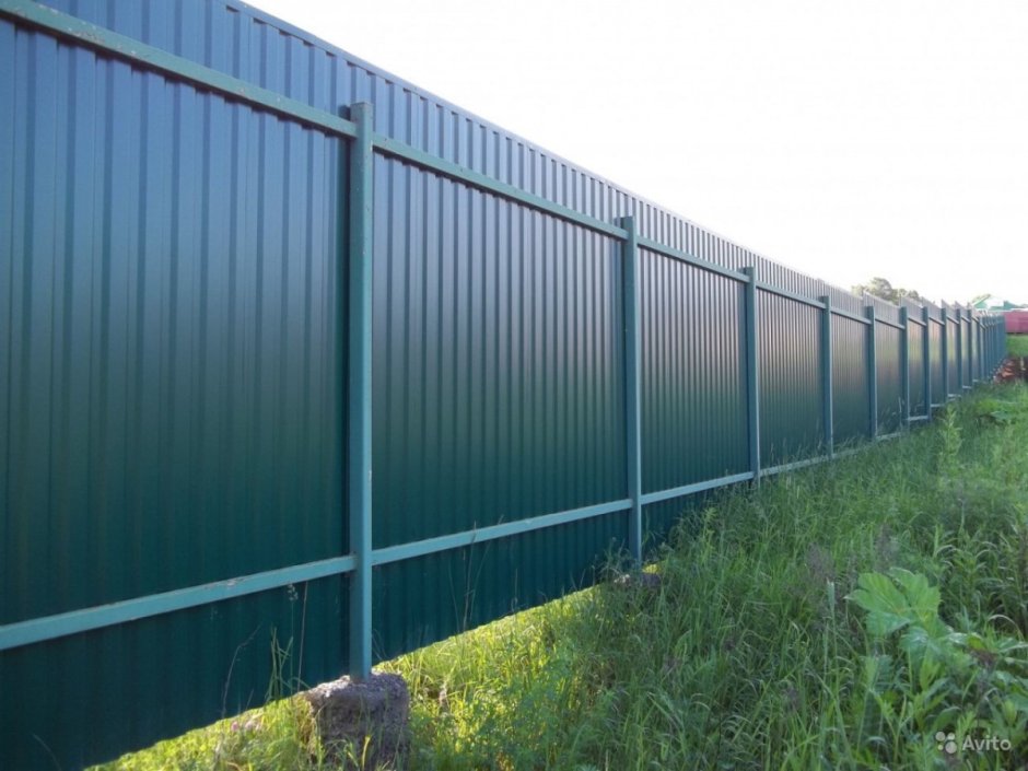 Профнастил RAL 6005 забор