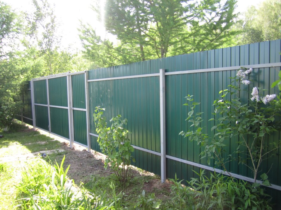 Забор из профлиста 3 м