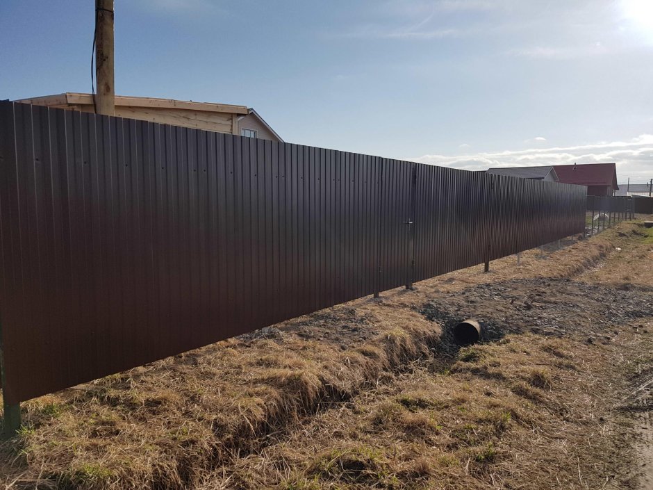 Забор из профлиста н60