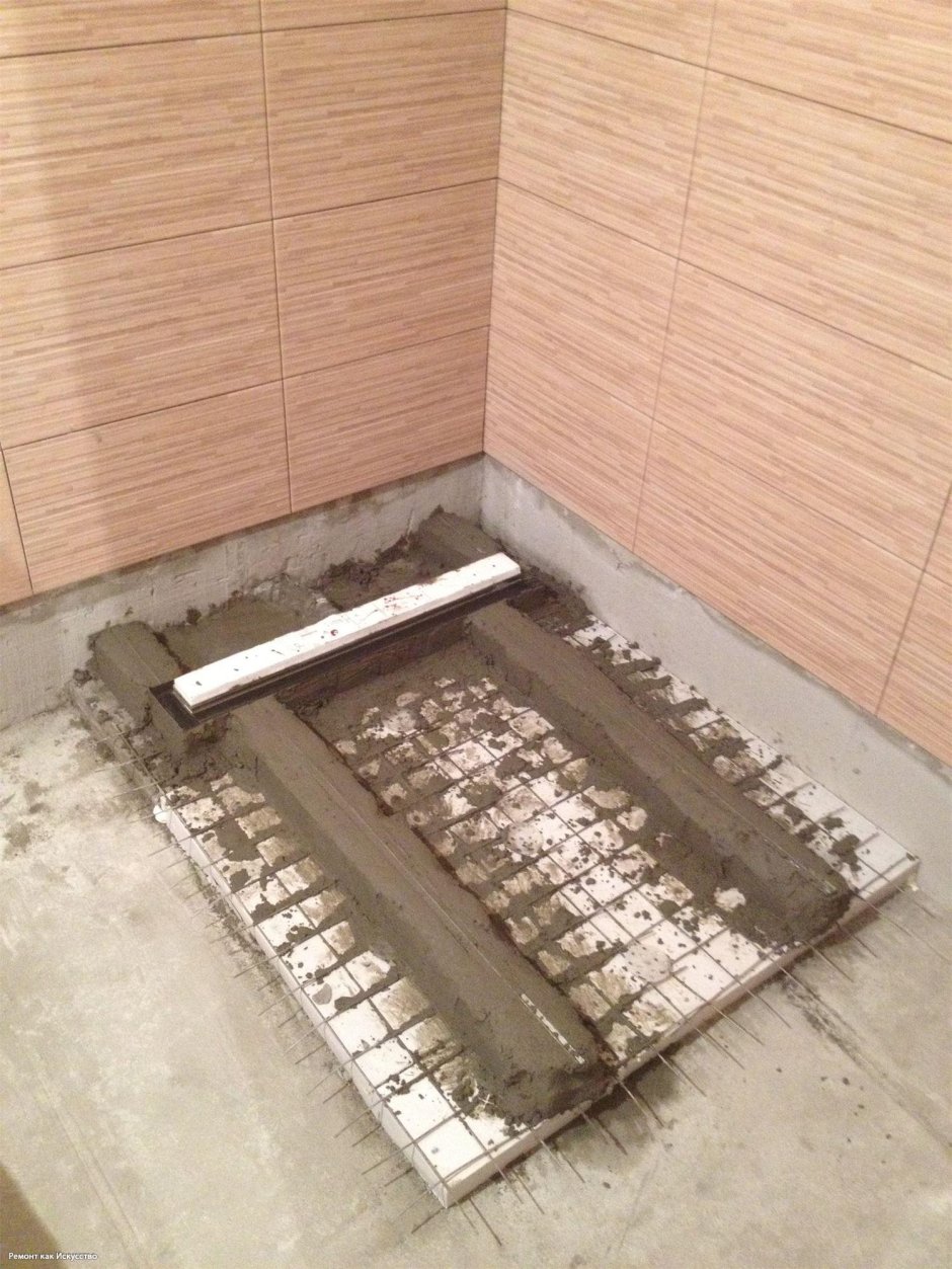 Трап 40 см для душа в полу с гидроизоляцией