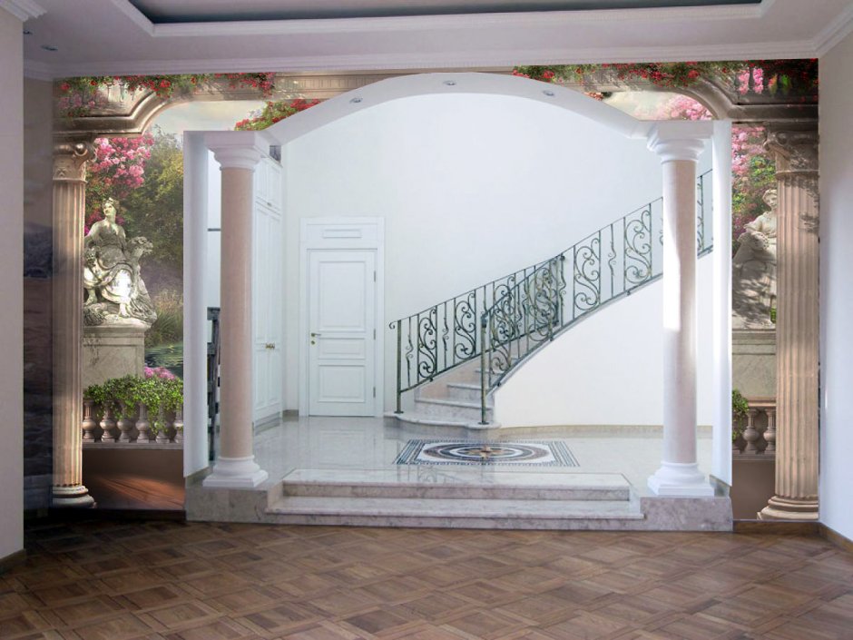 Арка с колоннами в квартире