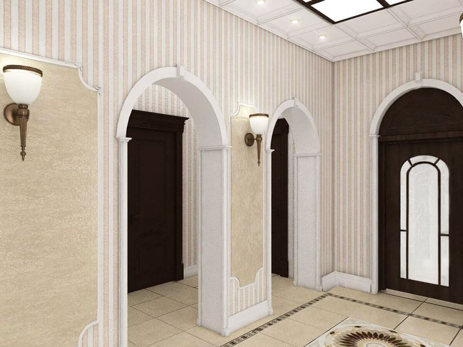 Арка межкомнатная отделка Европласт