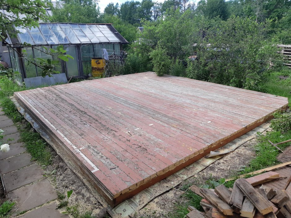 Деревянный настил под каркасный бассейн