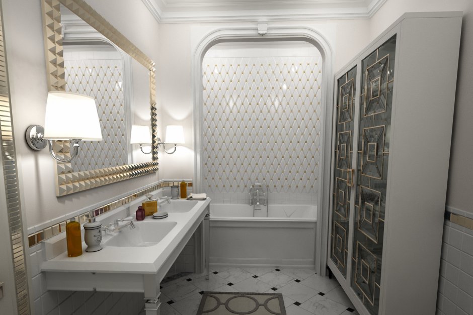 Туалет в неоклассике