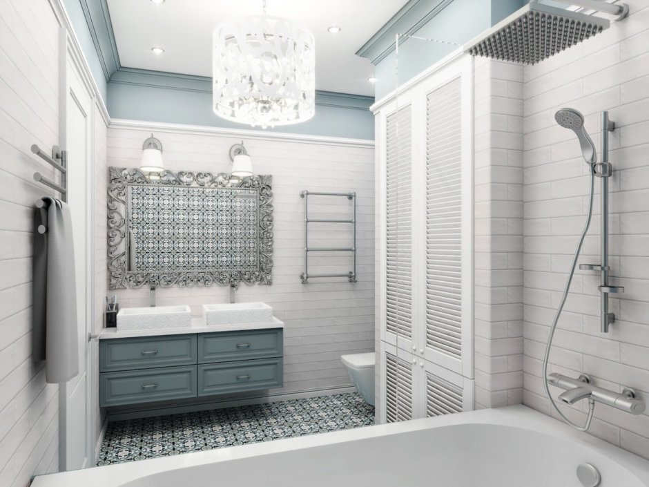 Ванна в стиле Неоклассика 4.1кв.м