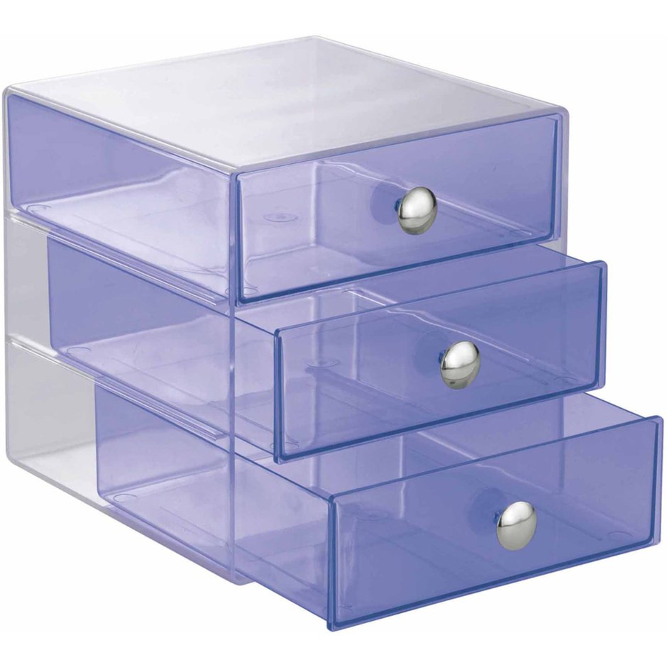 Настольный органайзер мини комод прозрачный