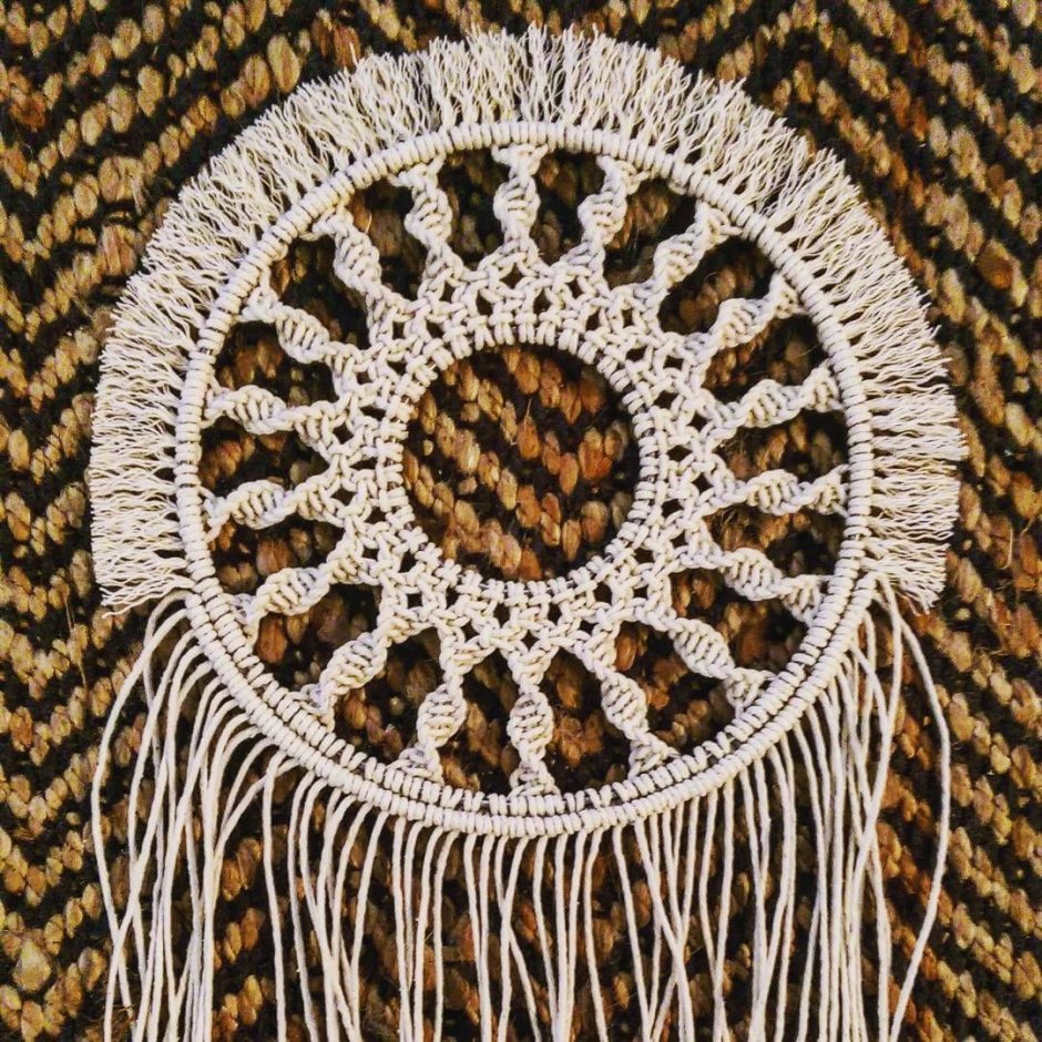Макраме на круглой основе