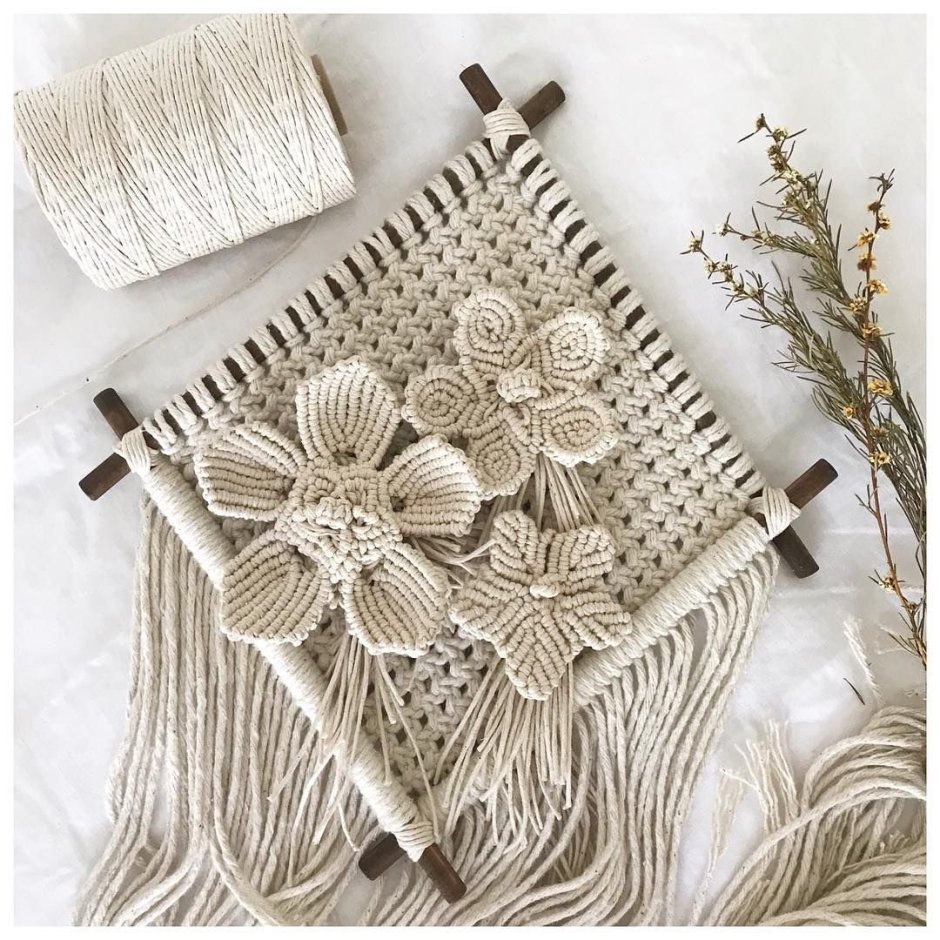 Цветы макраме