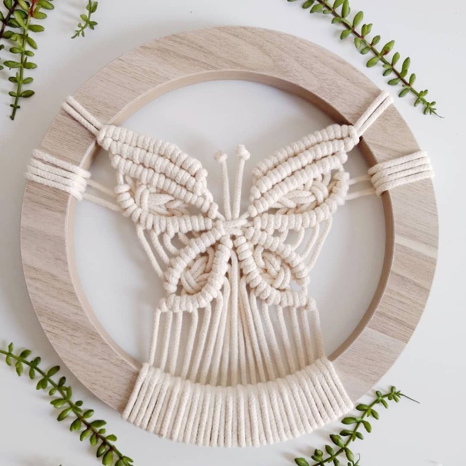 Макраме бабочка