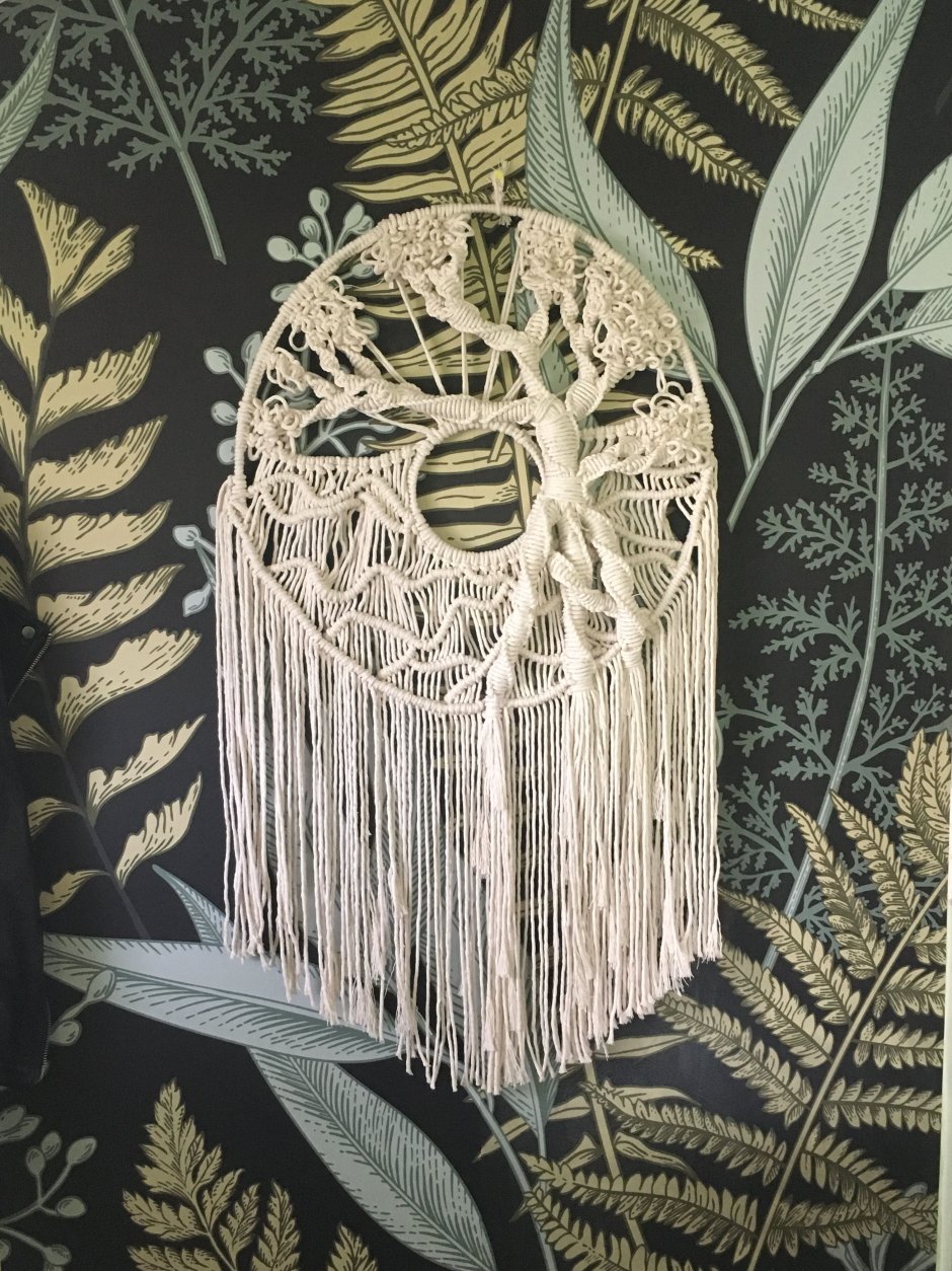 Панно макраме дерево жизни