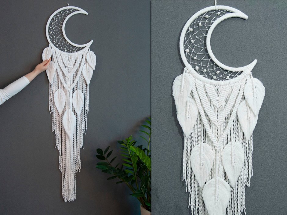 Ловец снов Луна макраме