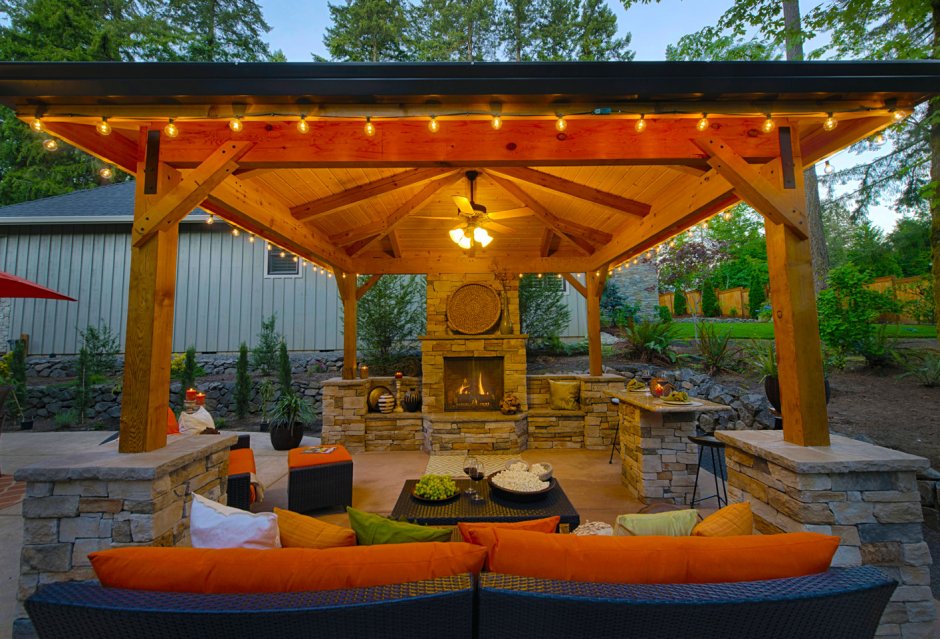 Беседка барбекю, газебо