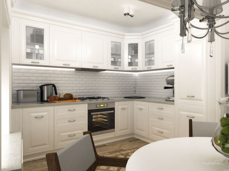 Белая кухня Неоклассика Неоклассика белая кухня