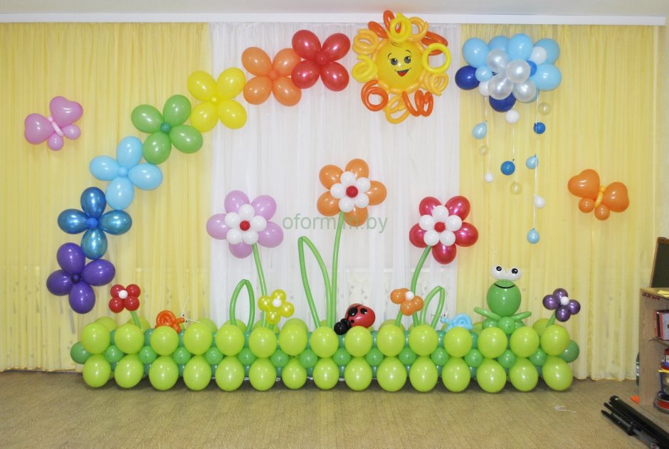 Украшение зала на выпускной в детском саду