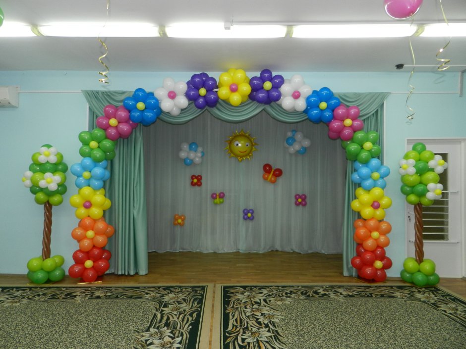 Украшение выпускного в детском саду красиво и просто