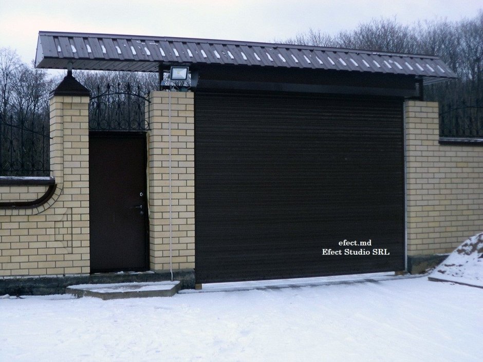 Навес над воротами и калиткой