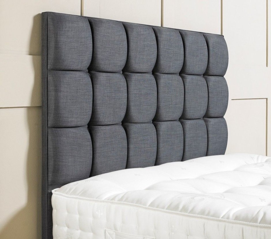 Кровать с мягким изголовьем